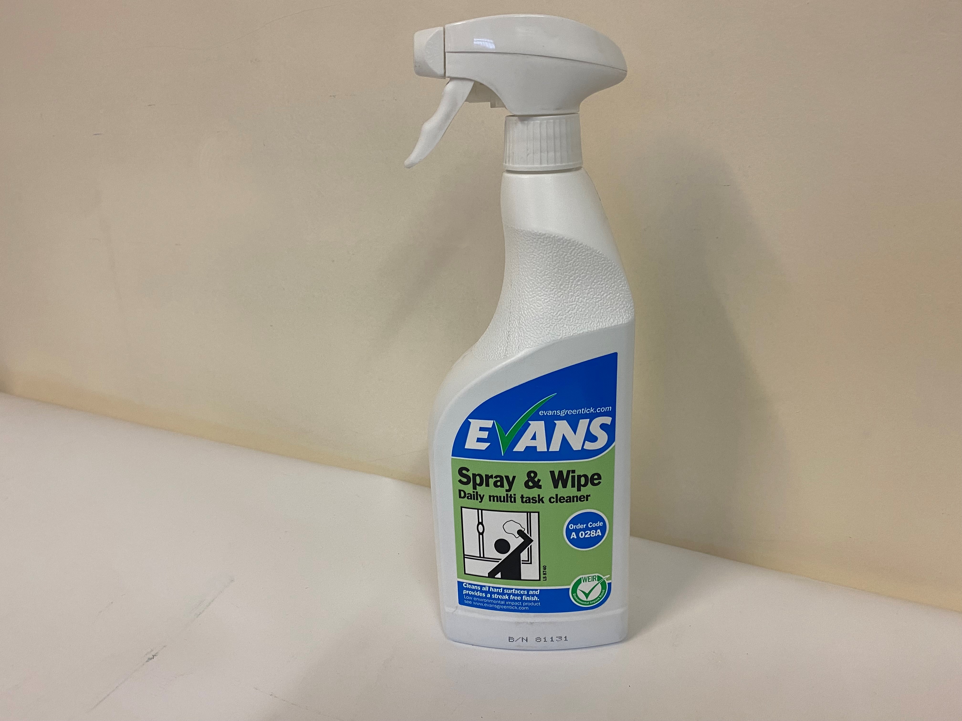 EVANS SPRAY & WIPE 750ML Cleaning and Hygiene Distributors